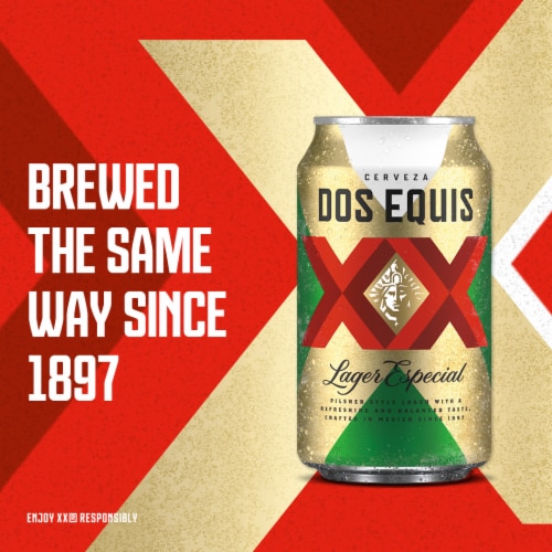 Dos Equis XX Especial Lager Beer 18 Cans 12 Fl Oz Fred Meyer