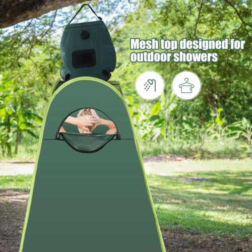 Gymax Portable Pop Up Privacy Shower Tent Toilet Changing Room Camping