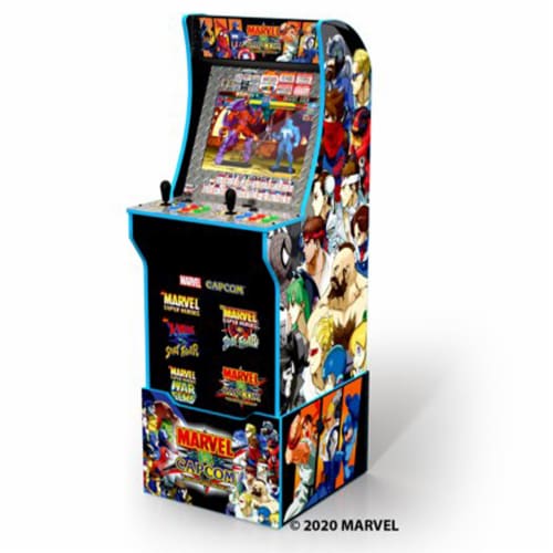 Arcade Up Marvscapwifi Marvel Vs Capcom Arcade Machine With Riser