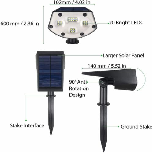 Wbm Smart Solar Landscape Spot Light Led Wireless Solar Light Ip