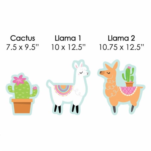 Big Dot Of Happiness Whole Llama Fun Lawn Decor Outdoor Llama Fiesta