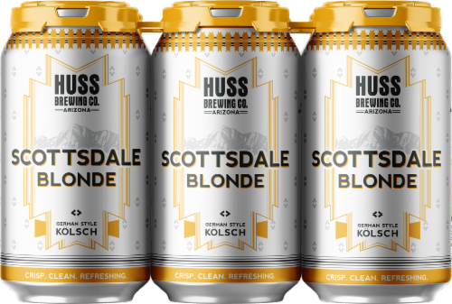 Huss Brewing Co Scottsdale Blonde German Style Kolsch 6 Cans 12 Fl