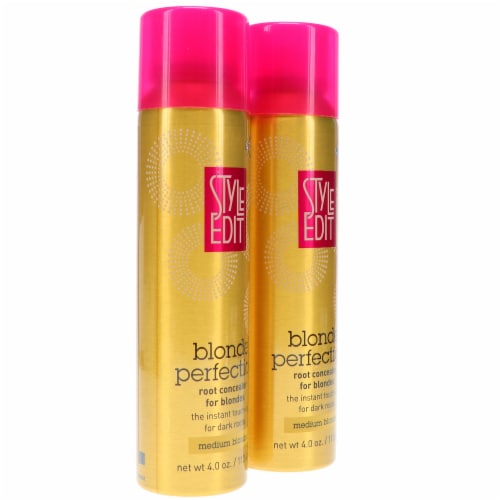 Style Edit Medium Blonde Root Concealer Touch Up Spray 4 Oz 2 Pack 8