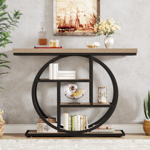 Tribesigns Console Table Industrial Tier Sofa Entryway Table