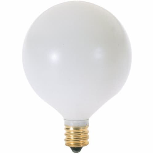 Satco W Frosted Candelabra Base G Incandescent Globe Light Bulb