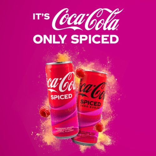 Coca Cola Zero Sugar Spiced Raspberry Soda Can Fl Oz Kroger