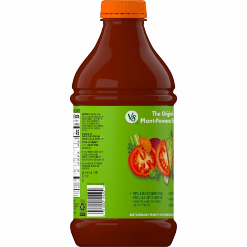 V Spicy Hot Low Sodium Vegetable Juice Bottle Fl Oz Smiths