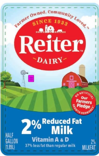 Reiter Dairy Reduced Fat 2 Milk 1 2 Gal Kroger