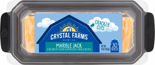 Crystal Farms Cracker Cut Marble Jack Cheese Ct Oz King Soopers