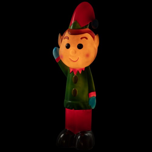 Northlight 40 Lighted Blow Mold Elf Outdoor Christmas Decoration 1