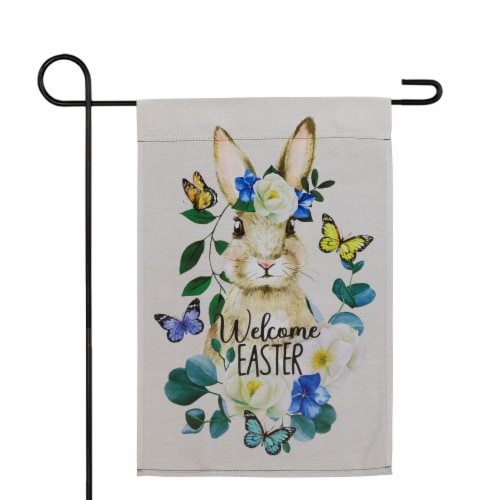 Northlight Bunny And Butterflies Welcome Easter Floral Outdoor Garden