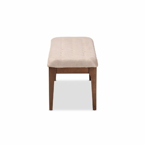 Baxton Studio Walsh Mid Century Modern Beige Fabric Upholstered And