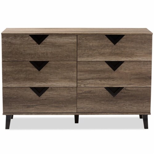 Bowery Hill Drawer Double Dresser In Light Brown Kroger