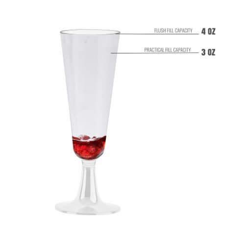 Clear Disposable Plastic Champagne Flutes Ounce Flutes