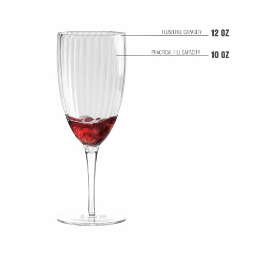 Clear Stripe Round Disposable Plastic Wine Flutes Ounce Wine