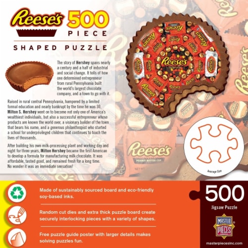 Masterpieces Hershey S Reese S 500 Piece Shaped Jigsaw Puzzle 23X21