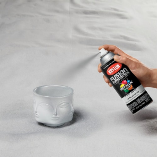 Krylon Fusion All In One Metallic Spray Paint Primer Silver