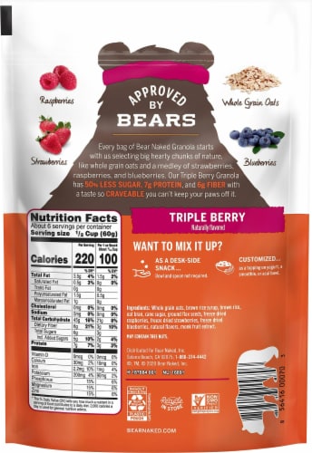 Bear Naked Granola Triple Berry Crunch 12 Oz 6 Ct 12 Oz Kroger