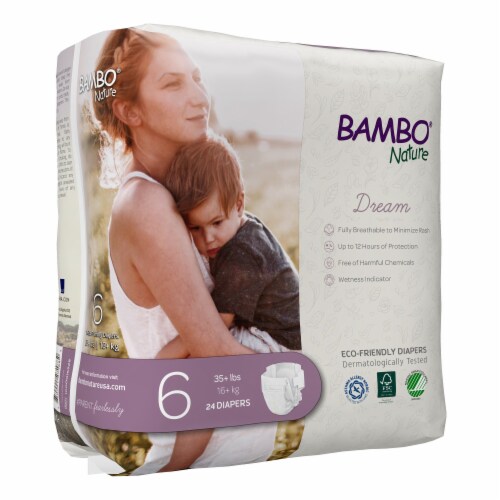 Bambo Nature Baby Diapers Disposable Eco Friendly Size 6 35 Lbs