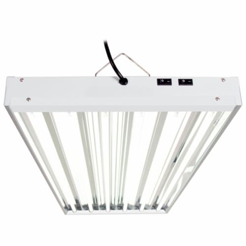 Hydrofarm FLT46 Agrobrite 6 Tube Hydroponic 4Ft Grow Light Fixture 324W