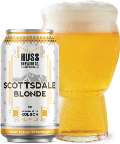 Huss Brewing Co Scottsdale Blonde German Style Kolsch 6 Cans 12 Fl