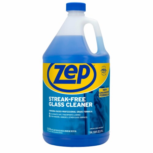 Zep Streak Free Glass Cleaner Ammonia Scent 1 Gallon Case Of 4 1