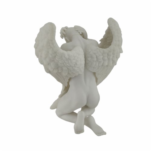 Veronese Design Marble White Nude Male Angel Of Sadness Statue One