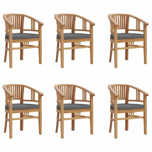 VidaXL 7 Piece Patio Dining Set Solid Wood Teak 59 1 X35 4 X29 5