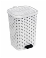 Superio Brand L Wicker Step Trash Can White Liter Kroger